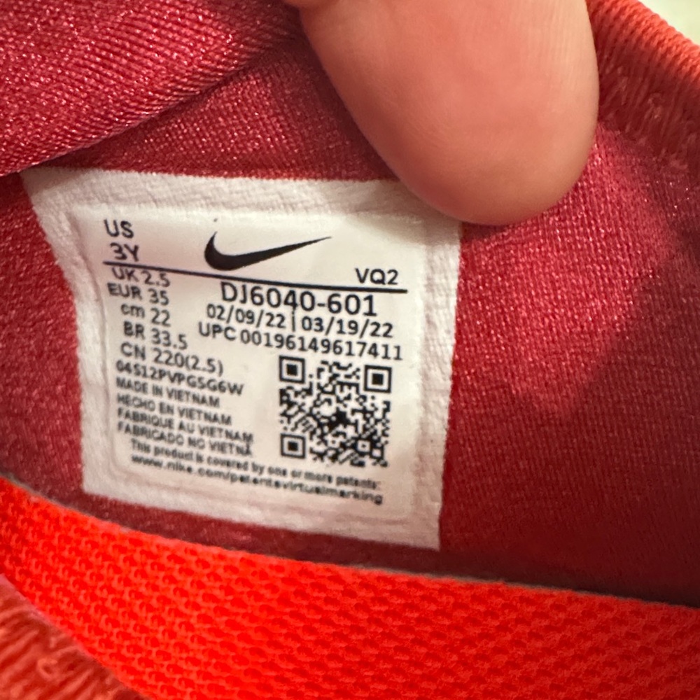 Nike Kids Bright Red Slip-On Sneakers - Picture 7 of 7